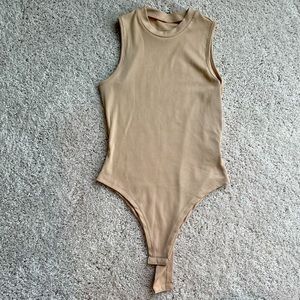 Beige Tank Bodysuit